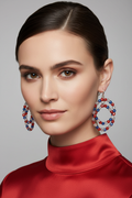 Born in the USA Leverback Earrings - Model