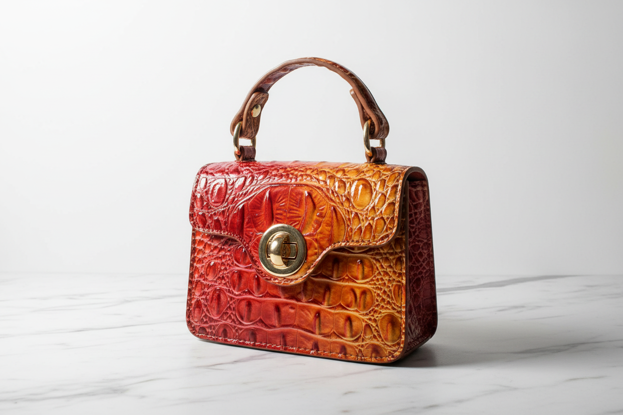 Elegant Crocodile Leather Handbag